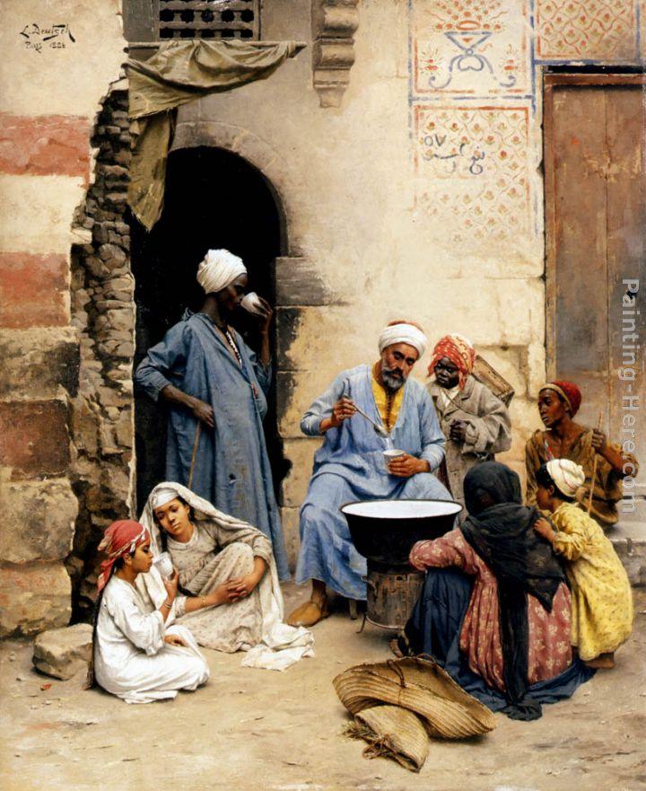 Ludwig Deutsch The sahleb vendor, Cairo
